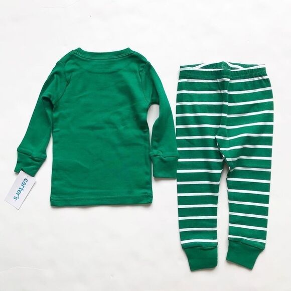 Carters NWT Elf Crew pajama set 12m & 18m - Picture 4 of 4